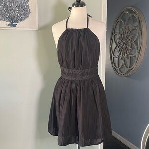 SHEIN Black Halter Dress